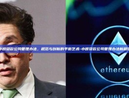 小额贷款公司管理办法，规范与创新的平衡艺术-小额贷款公司管理办法新规定